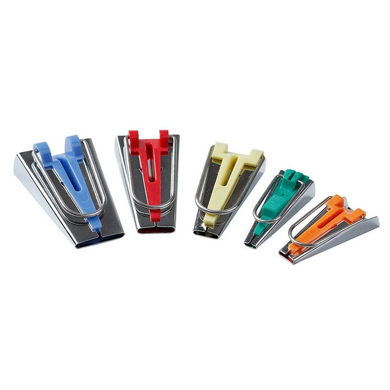 LNKA Bias Tape Maker,LNKA 5 Sizes 1/4" 3/8" 1/2" 3/4" 1" DIY Bias Tapes Tools Kit for Fabric Sewing and Quilting - Image 2